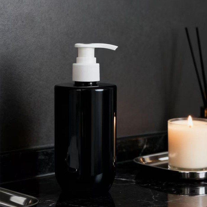 boston round pump bottles